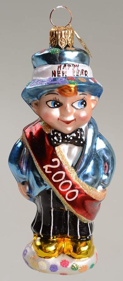 New Year's Dated Annuals Countdown Cutie 2000-2001 - No Box by Christopher Radko-1