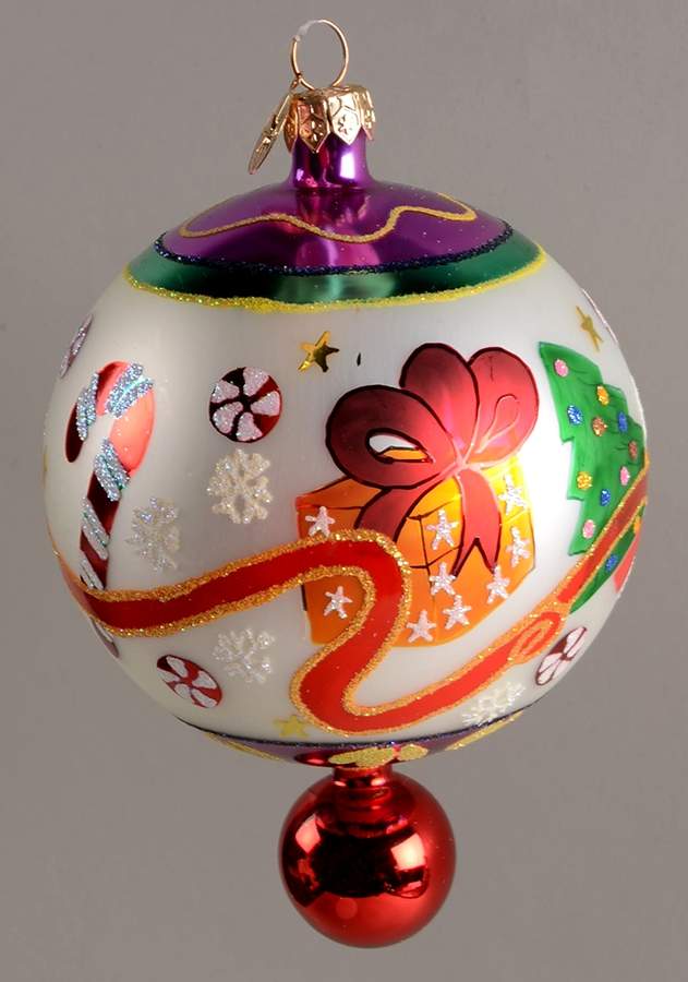Traditional Shapes Ornament Ribbons & Gifts - No Box by Christopher Radko-1