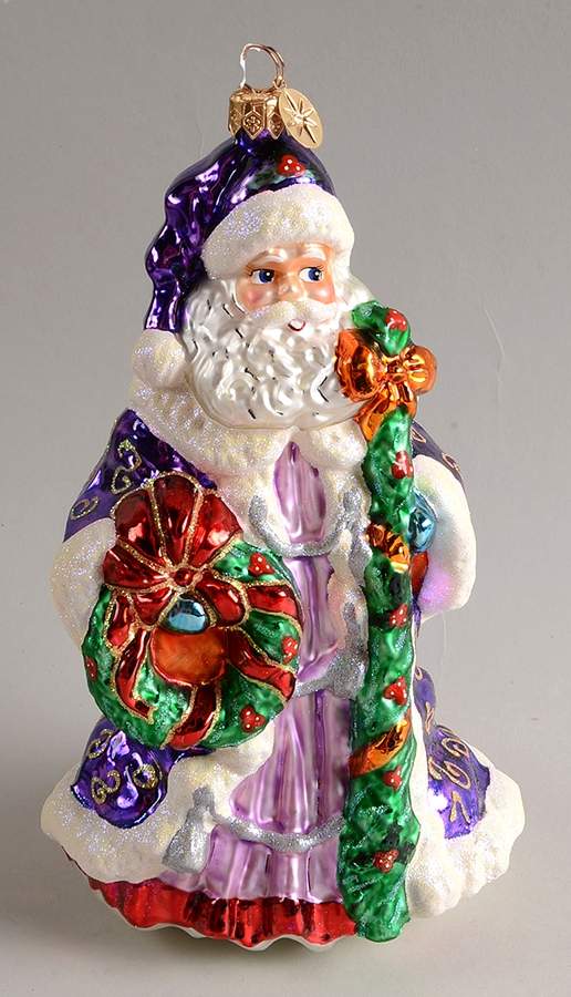 Santa-International Yorkshire Nicholas-Purple - No Box by Christopher Radko-1