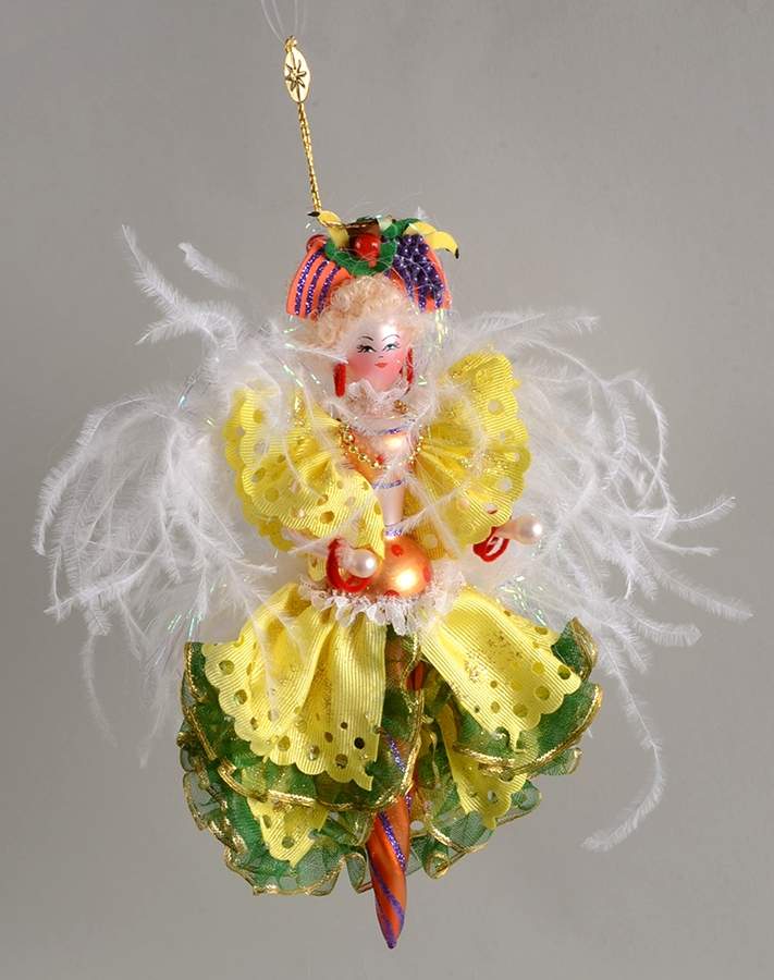 Feathered Ornaments (Italian Flair) Cabana Girl - No Box by Christopher Radko-1