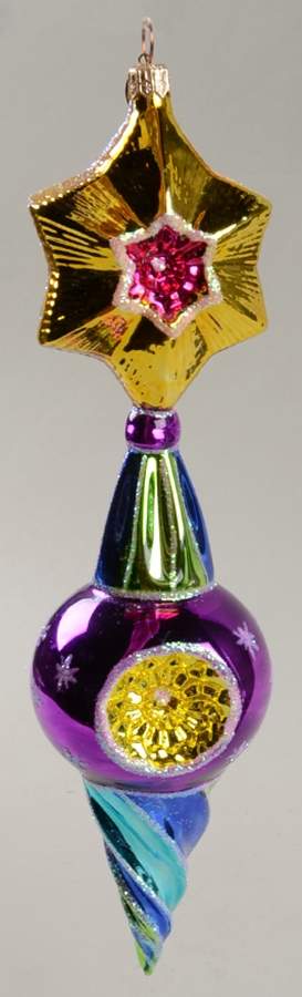 Reflectors (Figural) Vintage Reflectors-Gold/Purple - No Box by Christopher Radko-1