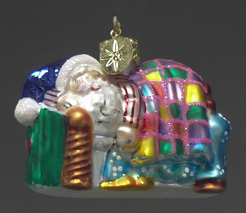 Santa's Pastimes-Recreations A Short Winter's Nap Gem - No Box by Christopher Radko-1