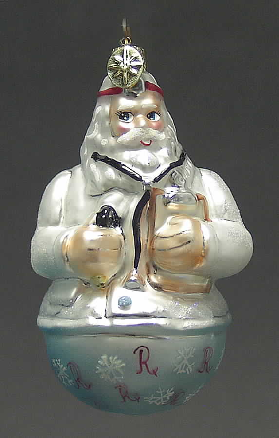 Roly Poly Ornaments Doing Rounds - No Box by Christopher Radko-1