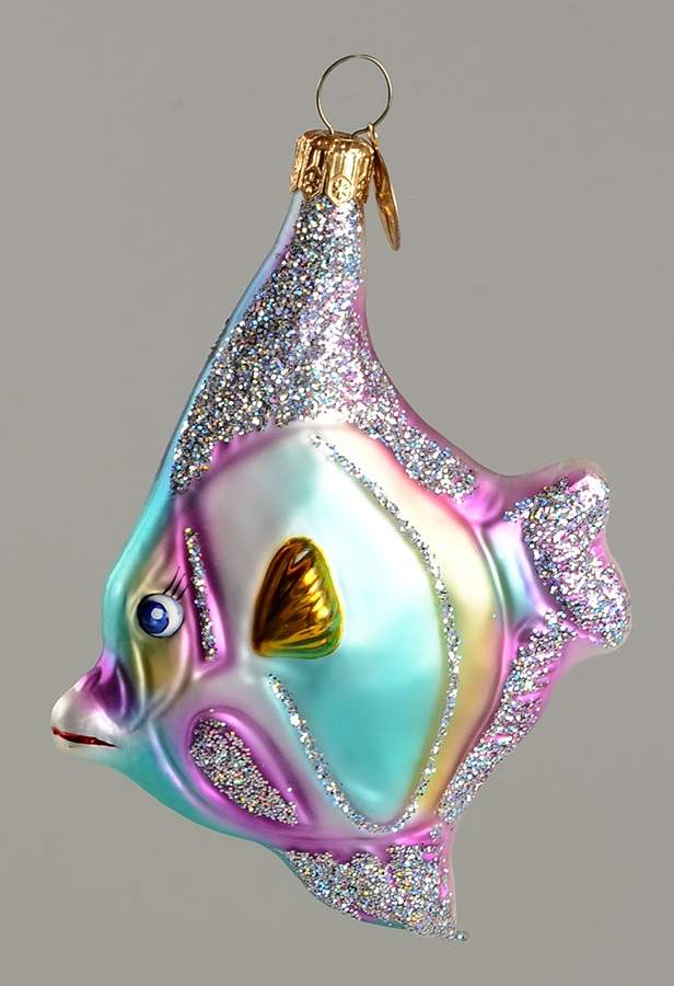 Aquatic Angel Fins-Blue - No Box by Christopher Radko-1
