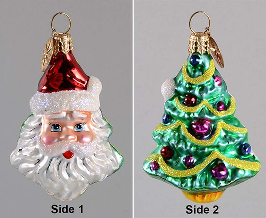 Santa with Pinecones-Trees Evergreen Santa Gem - No Box by Christopher Radko-1