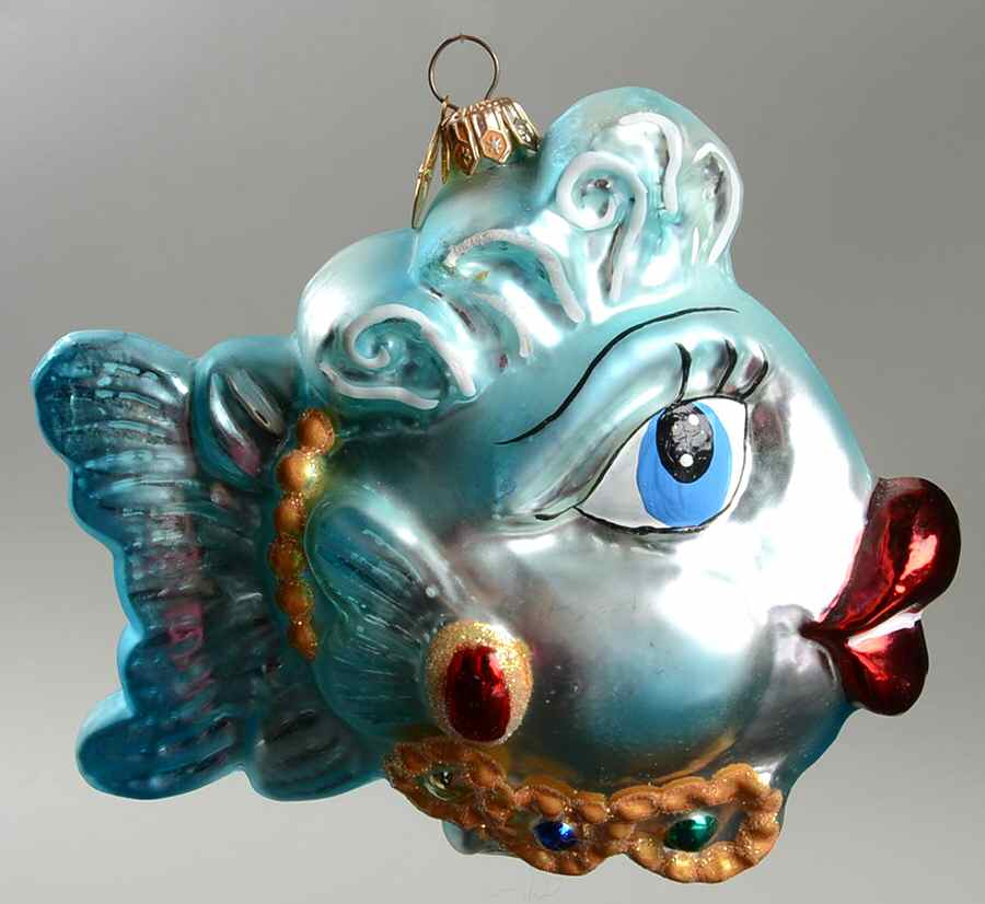 Aquatic Deep Sea Beauties-Turquoise - No Box by Christopher Radko-1