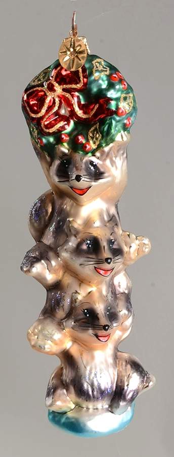 Animals Stack O' Raccoons - No Box by Christopher Radko-1