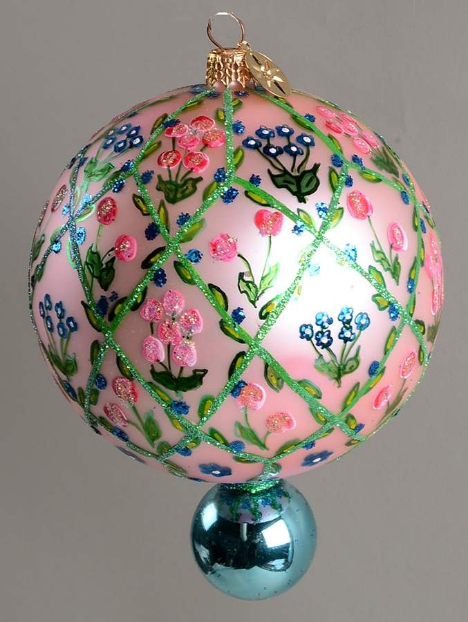 Traditional Shapes Ornament Rose Garden - No Box by Christopher Radko-1