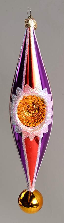 Reflectors (Traditional) Auraglow-Purple & Red - No Box by Christopher Radko-1