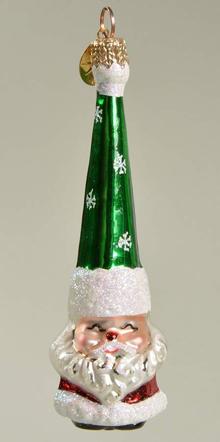 Santas Pint-Size Santa-Green - No Box by Christopher Radko-1
