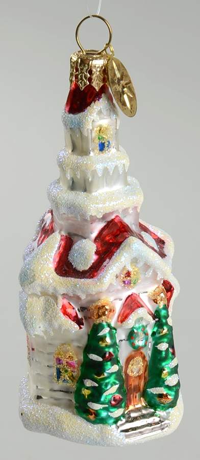 Buildings & Churches Holiday Blessing Gem - No Box by Christopher Radko-1