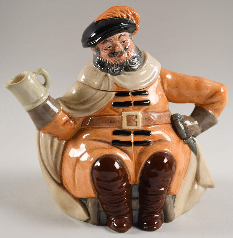 Character Jug Teapots Falstaff - No Box by Royal Doulton-1