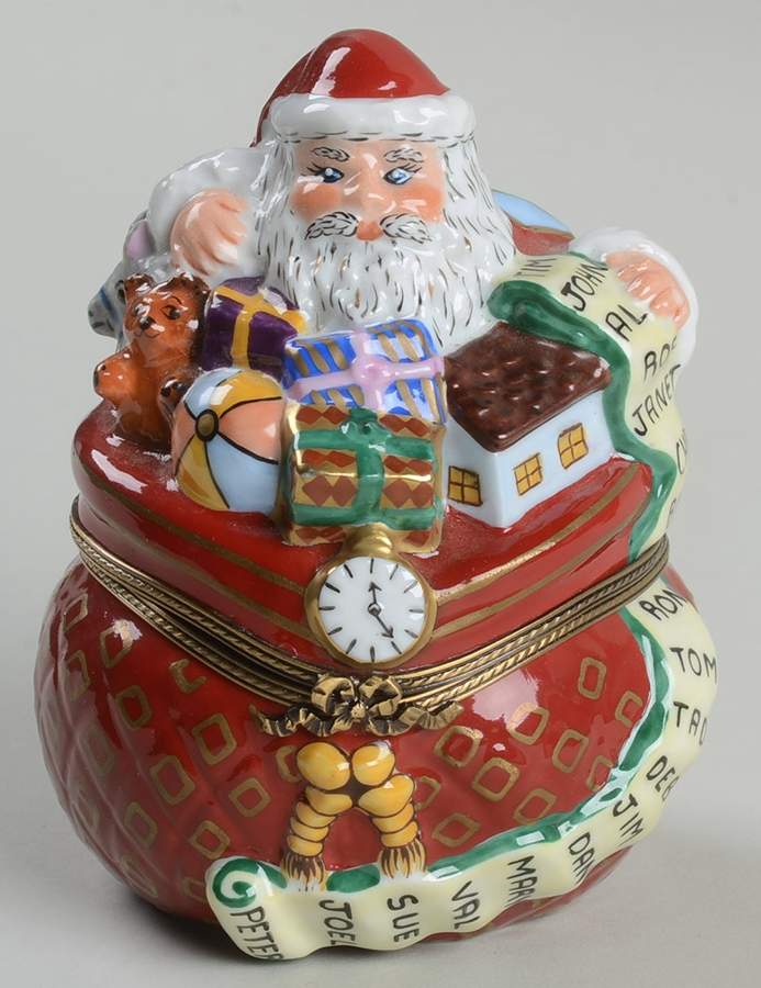 Christmas Limoges Box Nick Of Time - No Box by Christopher Radko-1