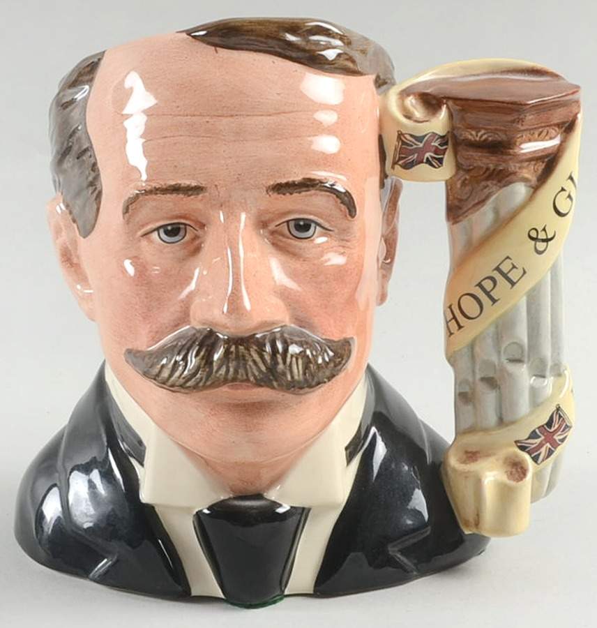 Great Composers Character Jugs Elgar - Boxed by Royal Doulton-1