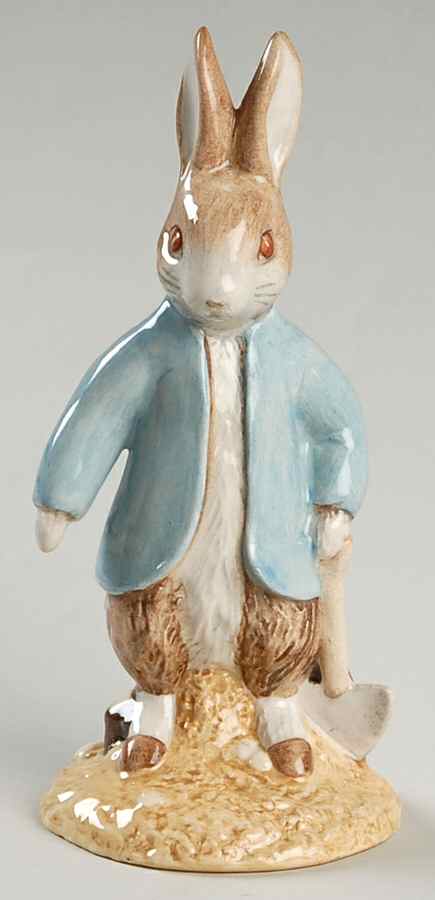 Beatrix Potter Backstamp 11 Peter Rabbit Digging - Boxed by Royal Doulton-1