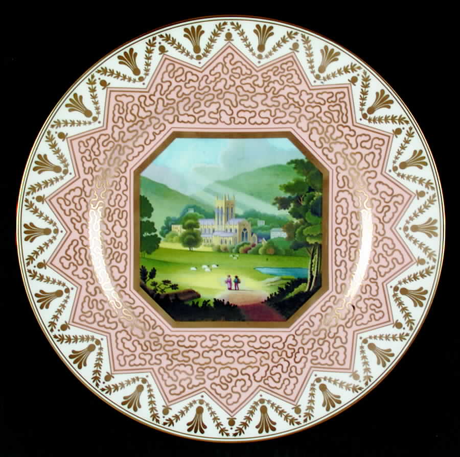 Chamberlain Views Plates 250 Anniversary Malvern Pottery - With Box by Royal Worcester-1