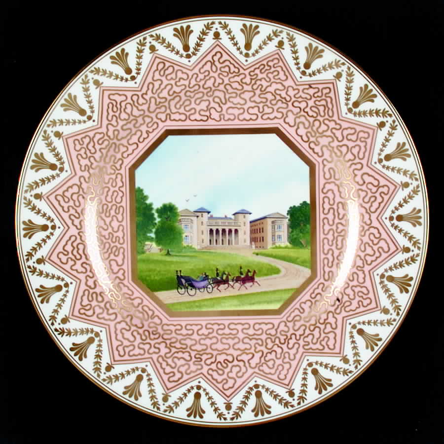 Chamberlain Views Plates 250 Anniversary Witley Court - Boxed by Royal Worcester-1