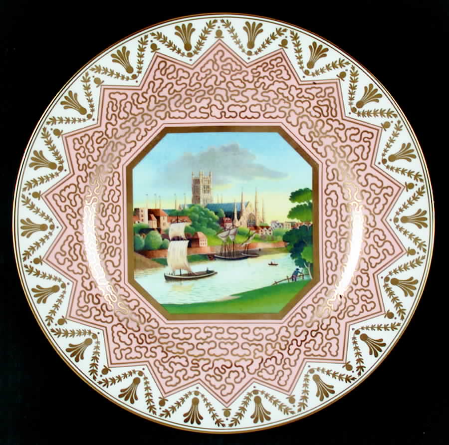 Chamberlain Views Plates 250 Anniversary Worcester Cathedral - Boxed by Royal Worcester-1
