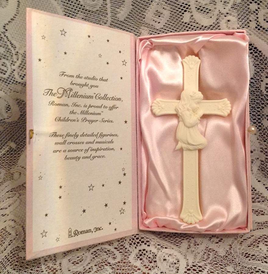 Millennium Children's Prayer-Figurine Kneeling Girl - Boxed by Roman-1