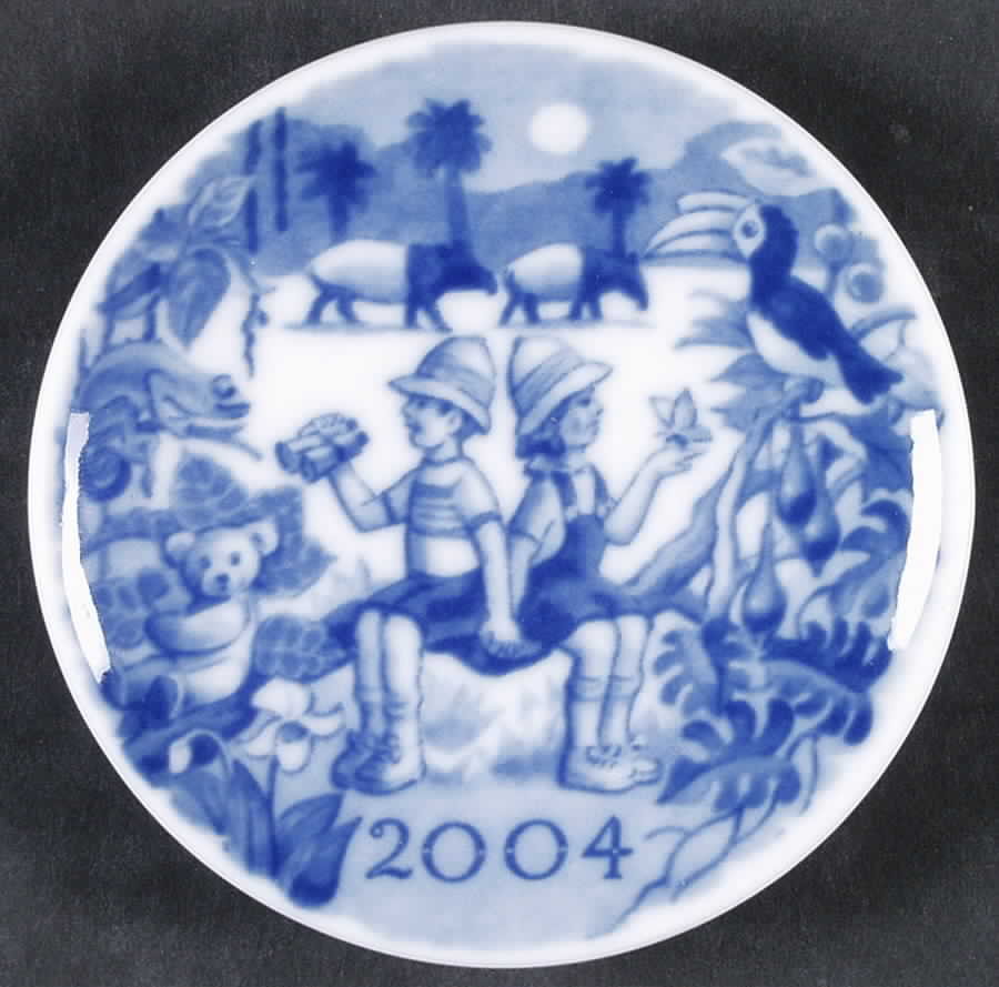 Millennium Plaque Collection 2004-Rain Forest - Boxed by Royal Copenhagen-1