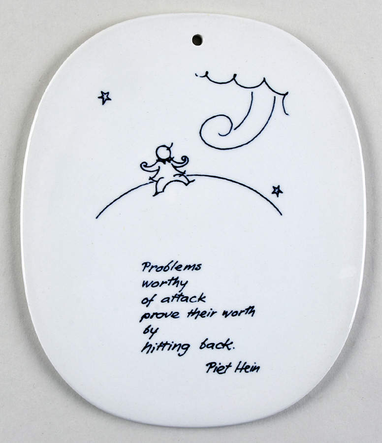 Piet Hein Wall Plaque Problems Worthy Of Attack Prove Their   - No Box by Royal Copenhagen-1