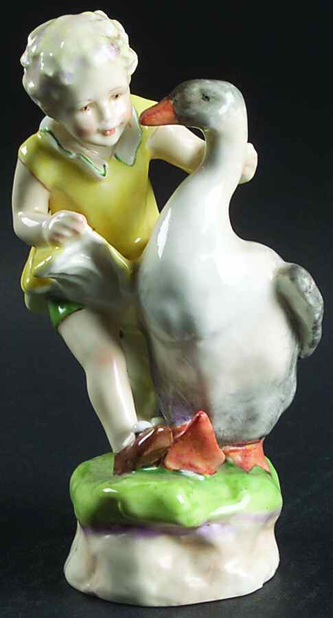 Nursery Rhymes Goosey Goosey Gander - No Box by Royal Worcester-1