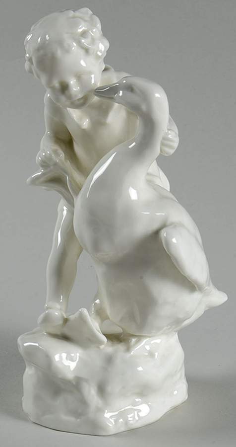 Nursery Rhymes Goosey Gander-White - No Box by Royal Worcester-1