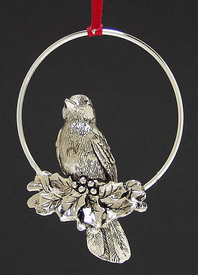 Winter Birds Chickadee - No Box by Reed & Barton-1