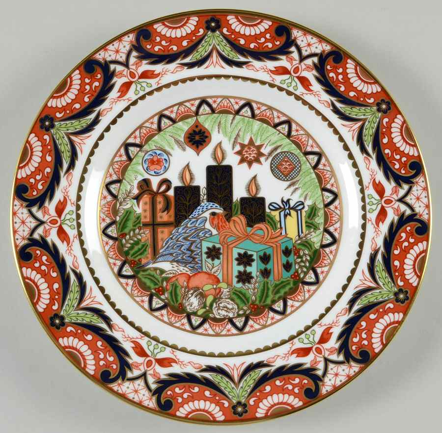 Imari Christmas Plate Christmas Plate - No Box by Royal Crown Derby-1