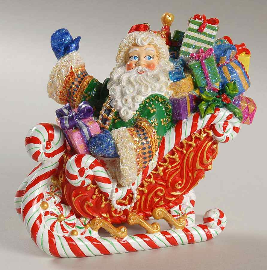 Santa with Sleigh Candy Ride Santa  - No Box by Christopher Radko-1