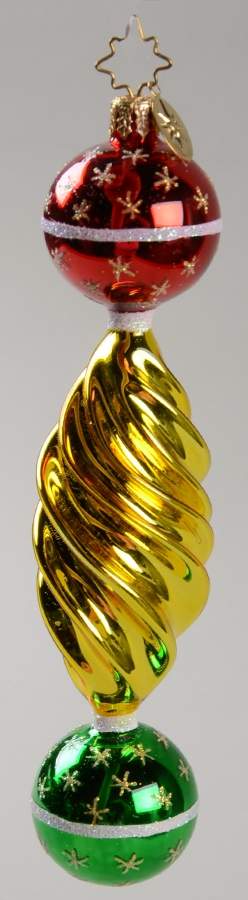 Traditional Shapes Ornament Swirl Round - Nb707, No Box by Christopher Radko-1