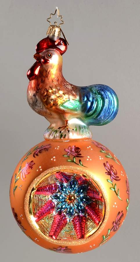 Reflectors (Figural) Rooster Booster - No Box by Christopher Radko-1