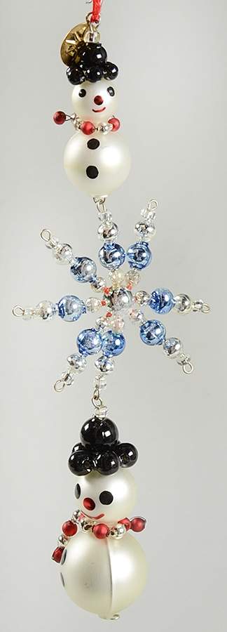 Beaded Snow Ahead - No Box by Christopher Radko-1