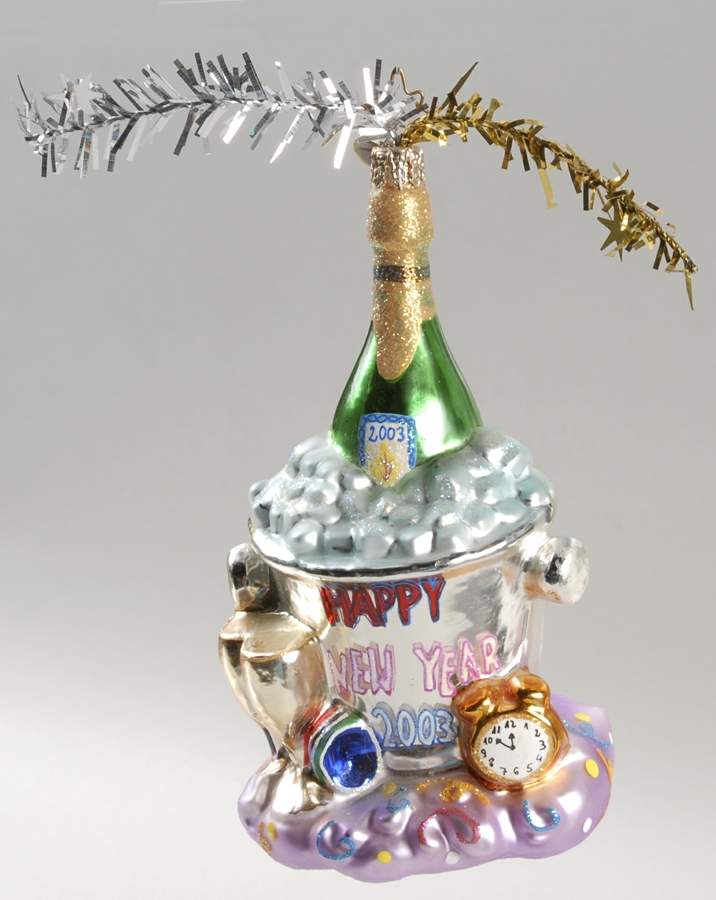Ornament of The Month New Year's Blow Out-January/2003 - No Box by Christopher Radko-1