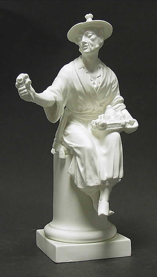 Bisque Figures Le Panier-Unglazed - No Box by Royal Worcester-1