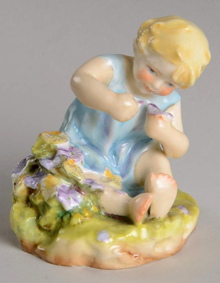 Michael, Tommy,  Mischief & Joan Mischief-Turq Dress;Lilac&Yellow Flowers - No Box by Royal Worcester-1