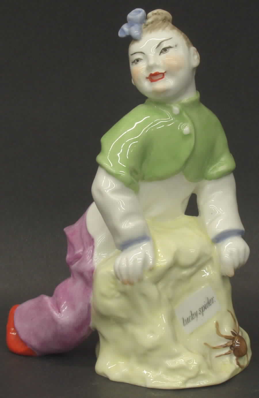 Chinioserie Sayings Lucky Spider-Colored - No Box by Royal Worcester-1