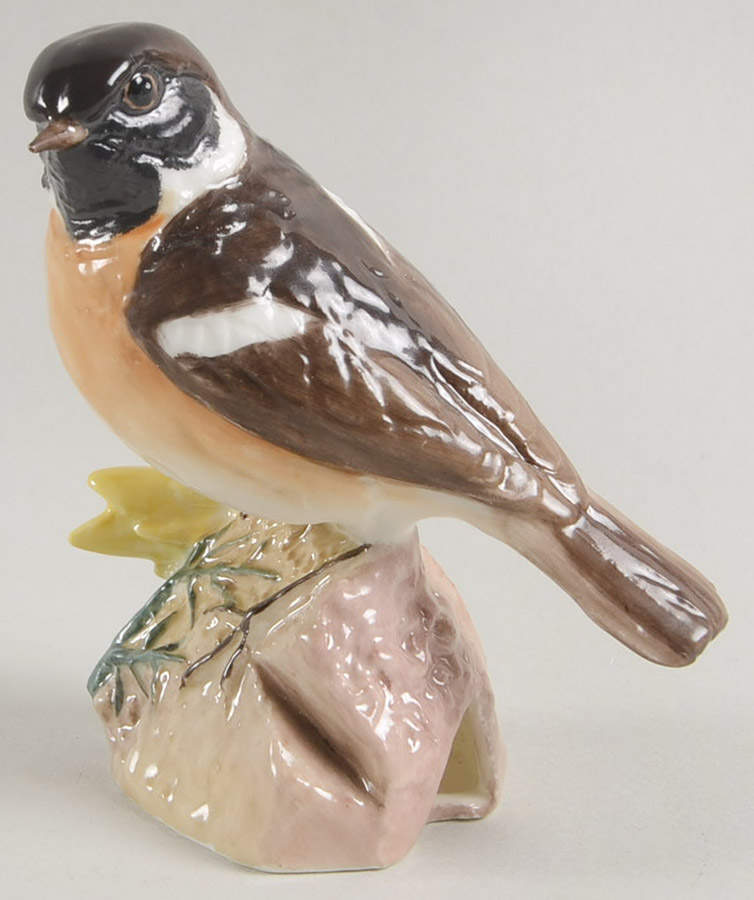 Royal Worcester Bird Figurines Stonechat - No Box by Royal Worcester-1