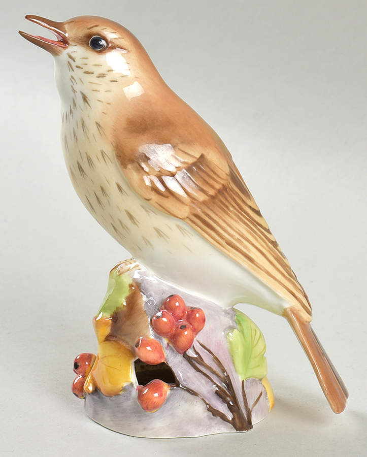 Royal Worcester Bird Figurines Thrush - No Box by Royal Worcester-1