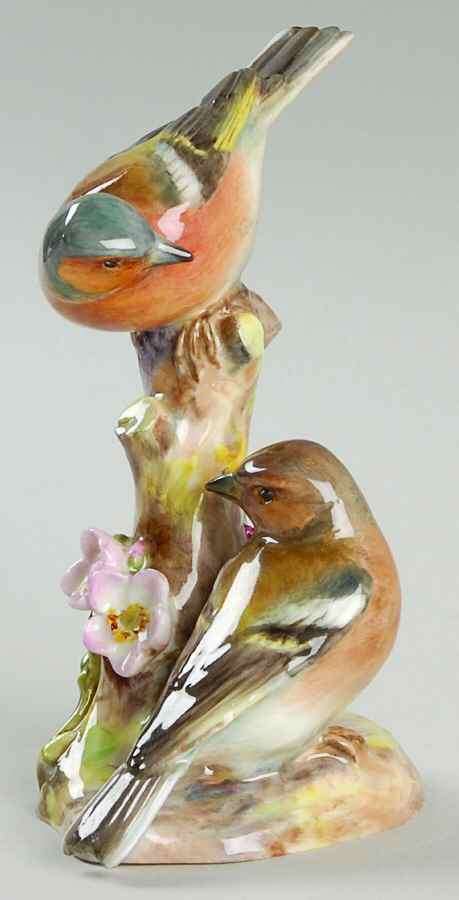 Royal Worcester Bird Figurines Chaffinches - No Box by Royal Worcester-1