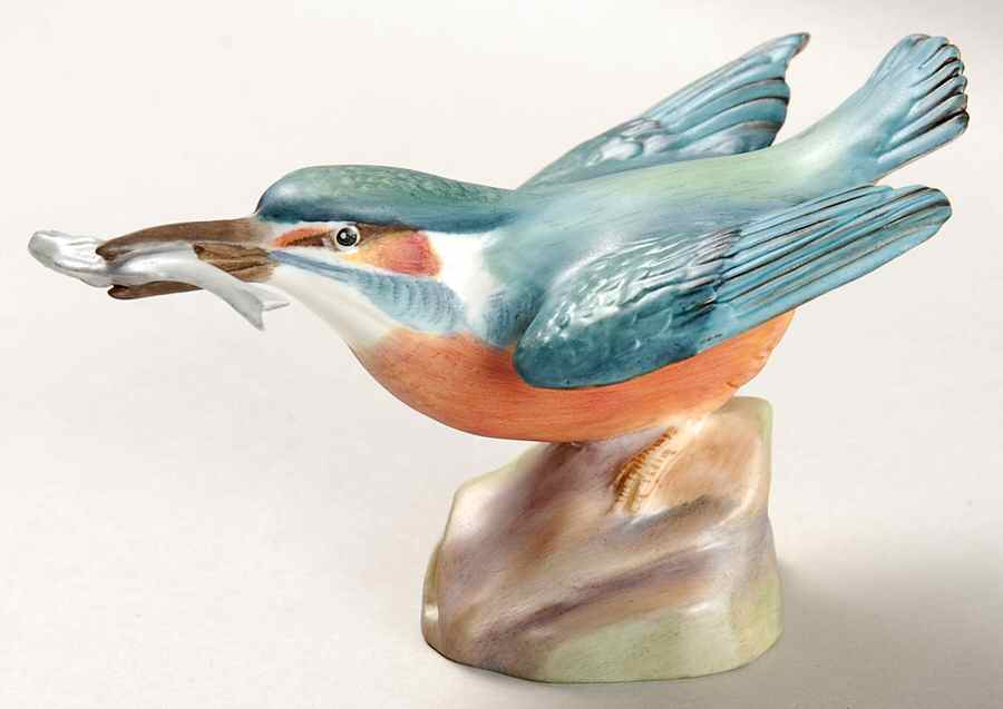 Royal Worcester Bird Figurines Kingfisher - No Box by Royal Worcester-1