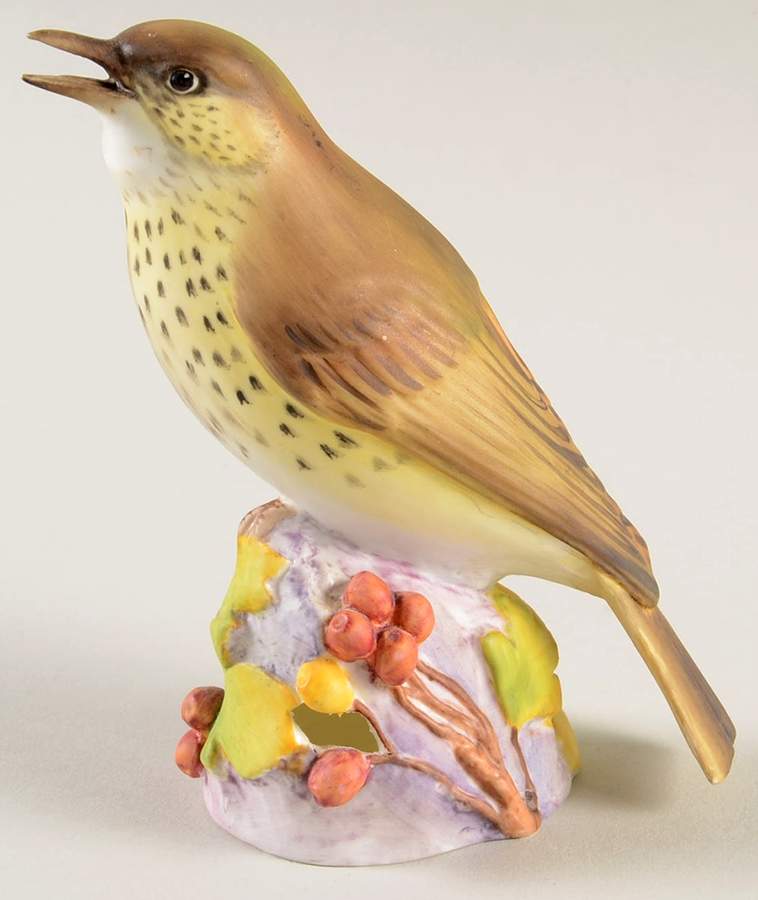 Royal Worcester Bird Figurines Thrush - No Box by Royal Worcester-1
