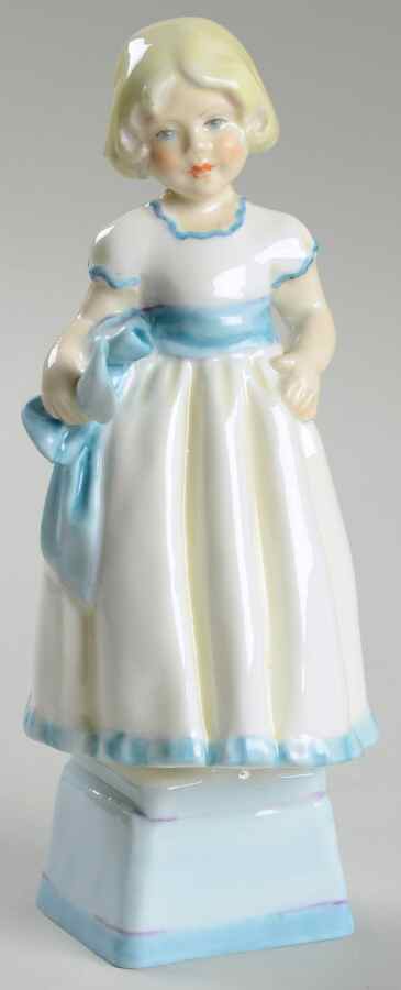 Days of The Week #1 Monday Girl-White Dress - No Box by Royal Worcester-1