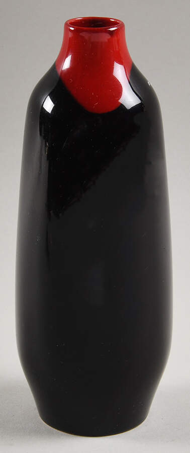 Flambe - Rouge Et Noir 6" Vase by Royal Doulton-1