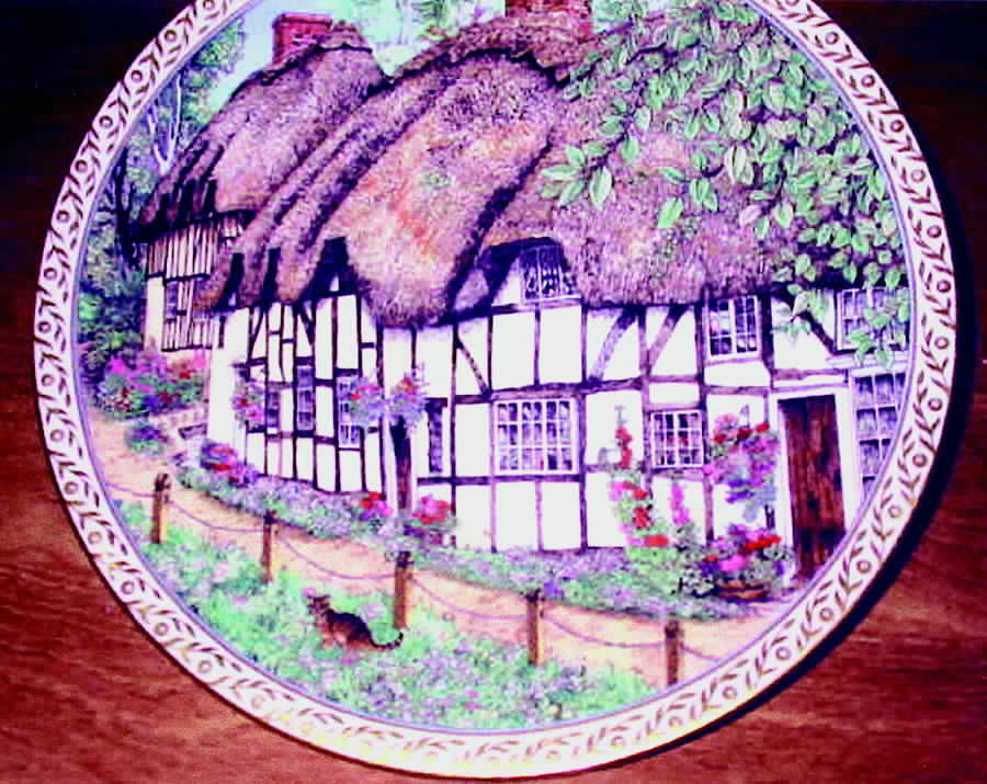 Villages Wherwell - With Box by Royal Worcester-1