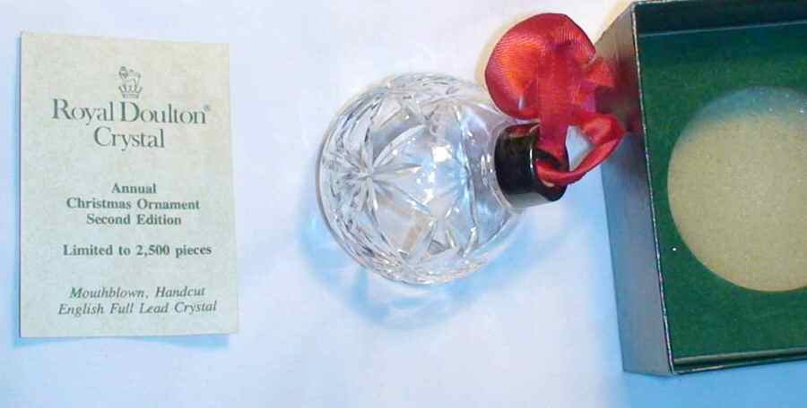 Crystal Annual Ornament Ball - Boxed by Royal Doulton-1