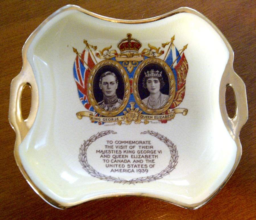 Royal Winton Royalty Giftware George Vi & Elizabeth Visit Canada & Us - Bon Bon by Royal Winton-1