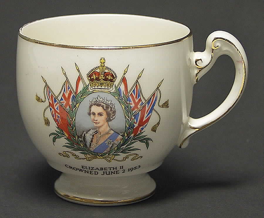 Royal Winton Royalty Giftware Elizabeth Ii-Coronation Cup Only - Footed Cup by Royal Winton-1