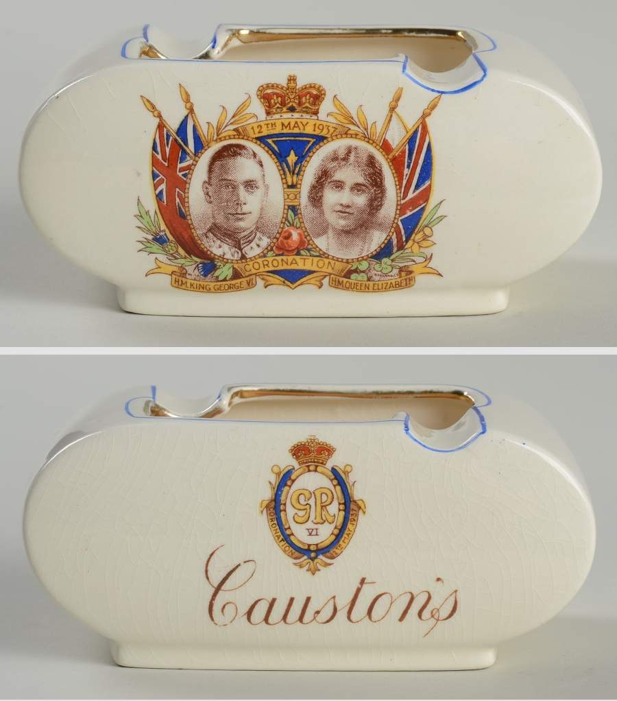 Royal Winton Royalty Giftware George Vi & Elizabeth Coronation Ashtray - No Box by Royal Winton-1