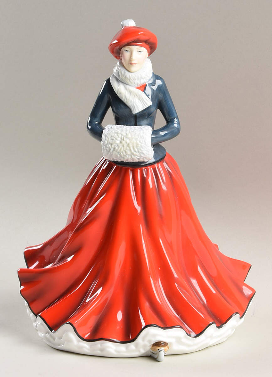 Christmas Figure-Annual Festive Skating - 2014 - With Box by Royal Doulton-1